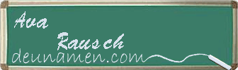 Ava Rausch Visitenkarte